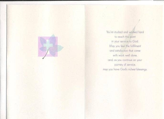 Religious Ordination Card