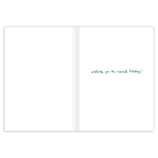 Dachshund Through the Snow Holiday Card