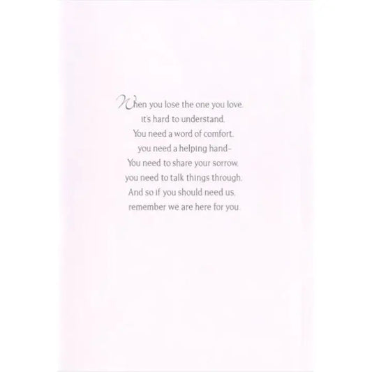 Loss of Wife Sympathy Card