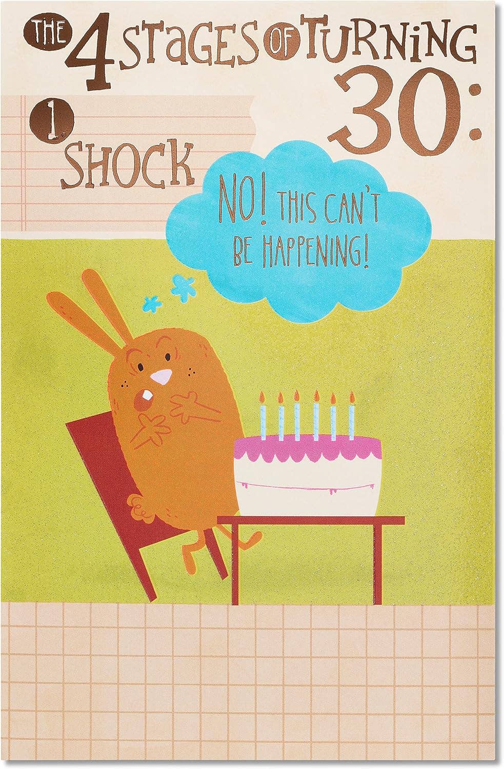 30th Birthday Card for Anyone (4 Stages of Turning 30)