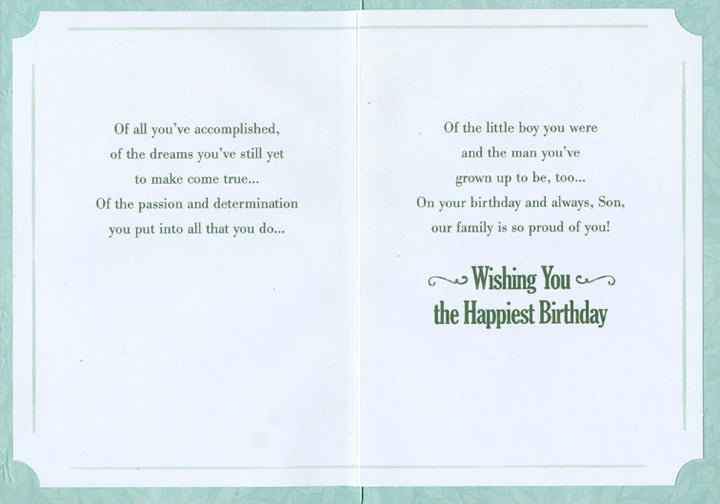 Son Birthday Card