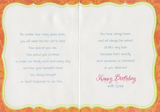 Daughter Birthday Card