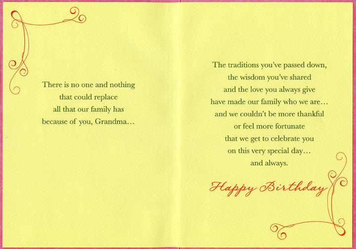 Grandma Birthday Card