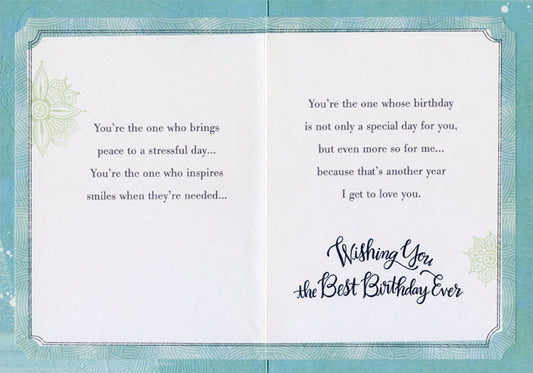 Birthday Card for The One I Love