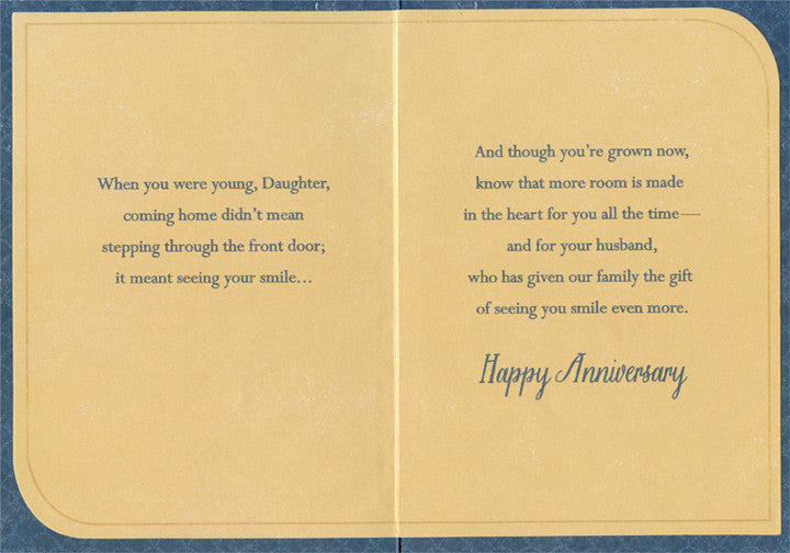 Daughter & Husband Anniversary Card