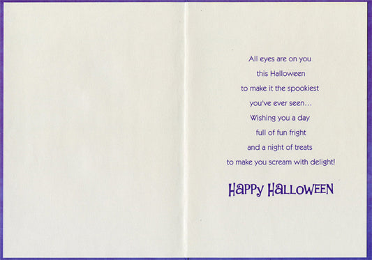 Young Son Halloween Card