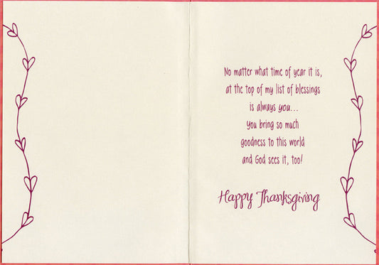 Count Your Blessings Religious Thanksgiving Card