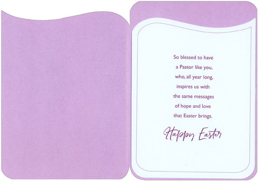 Religious Easter Card for Pastor