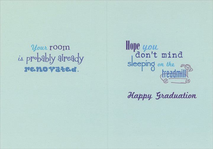 After Four Years of High School Funny / Humorous Graduation Congratulations Card