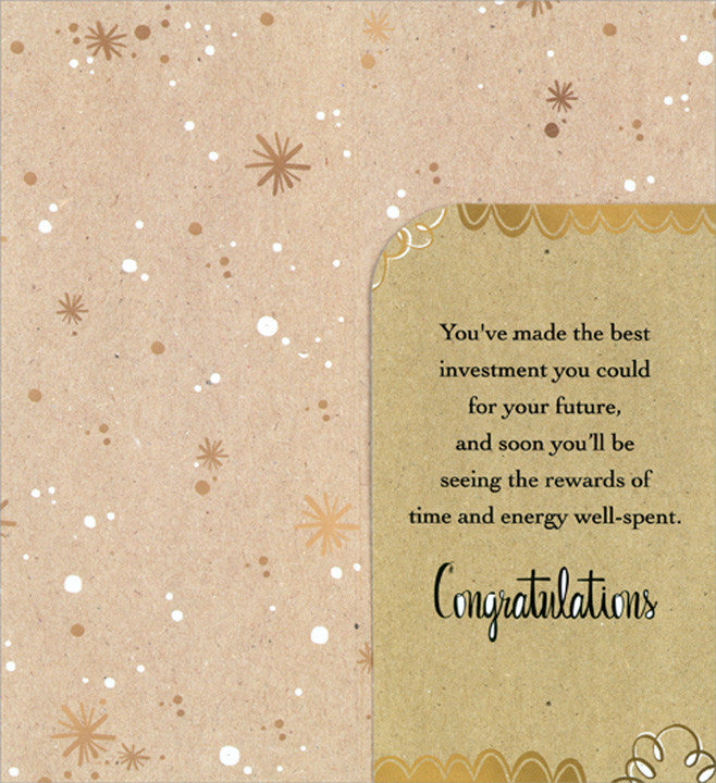 You're A Grad Gold Black and White Money Holder