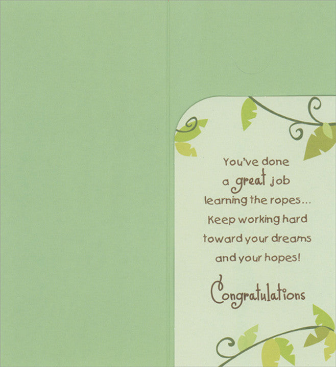 Grad Monkey Swinging from Vines Juvenile Money Holder / Gift Card Holder