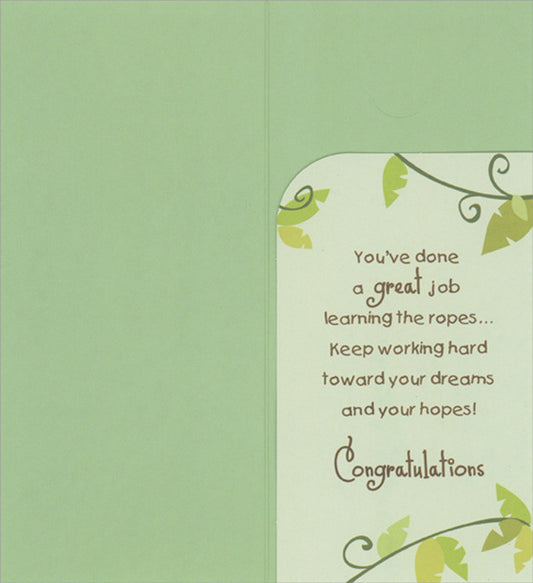 Grad Monkey Swinging from Vines Juvenile Money Holder / Gift Card Holder