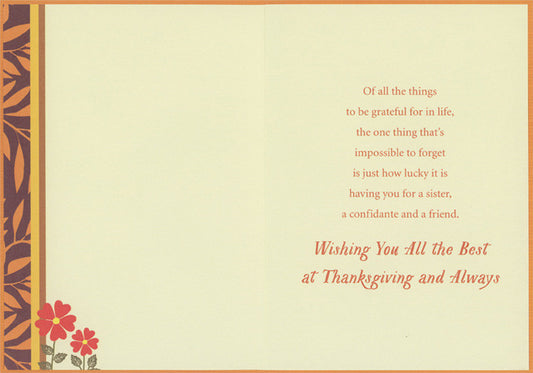 Thanksgiving - Sister