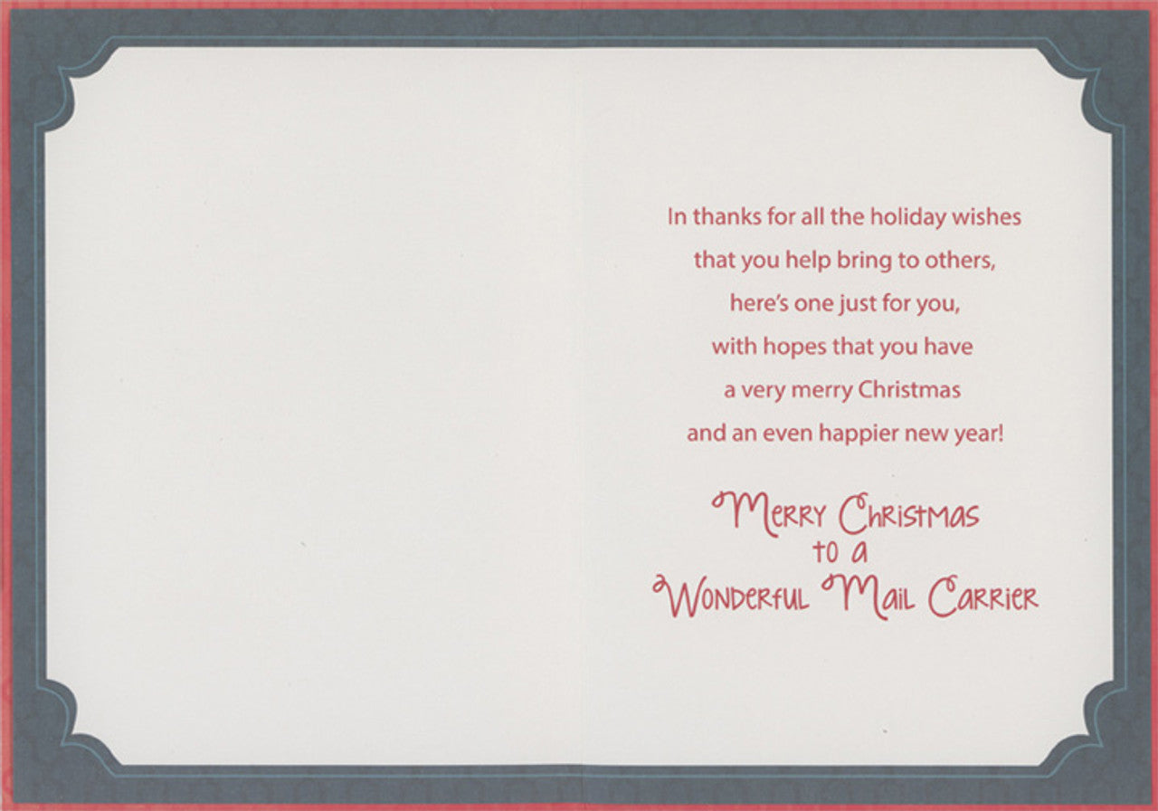 Mail Carrier Christmas Card