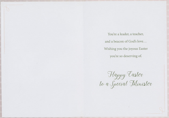Religious Easter Card for Minister