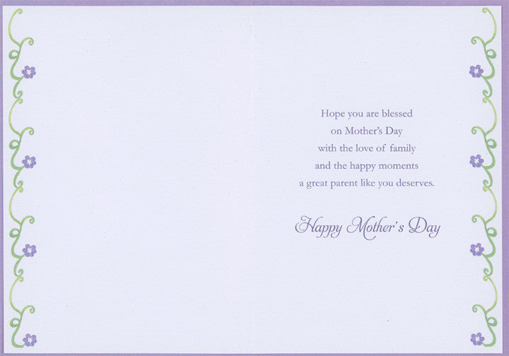 God's Way of Putting an Angel on Earth Religious Mother's Day Card