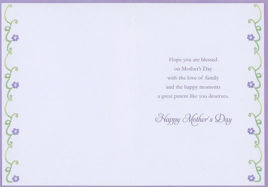 God's Way of Putting an Angel on Earth Religious Mother's Day Card