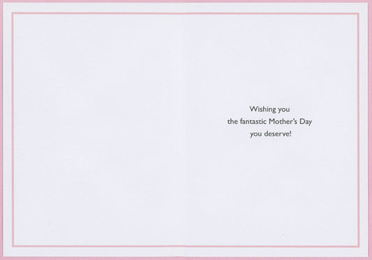 Awesome Mama, Awesome Friend Wreath of Sparkling Flowers Mother's Day Card