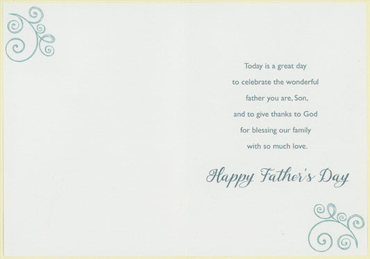 Religious Father's Day Card for Son