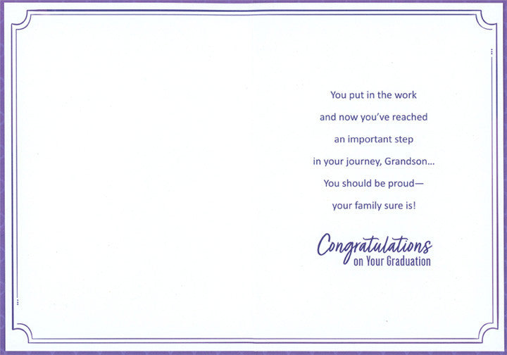 'What a Great Achievement' Graduation Card for Grandson