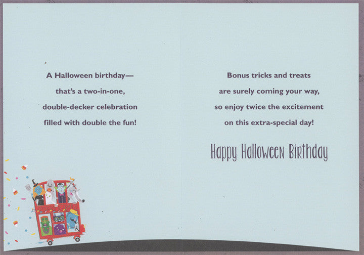 Happy Halloween Birthday Card