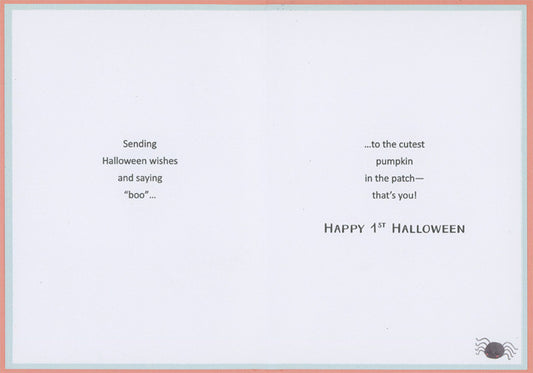Happy 1st Halloween Card