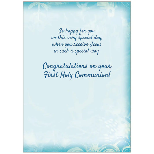 First Communion Boy - Faith First Communion Boy Card