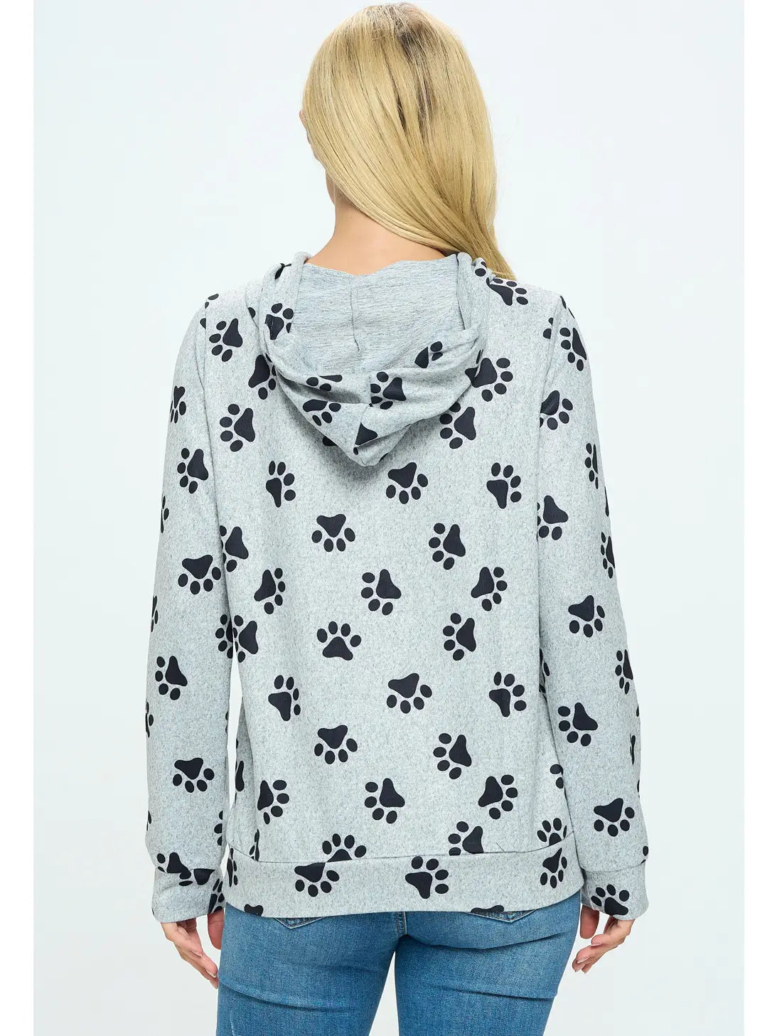 Paw Print Pullover Hoodie