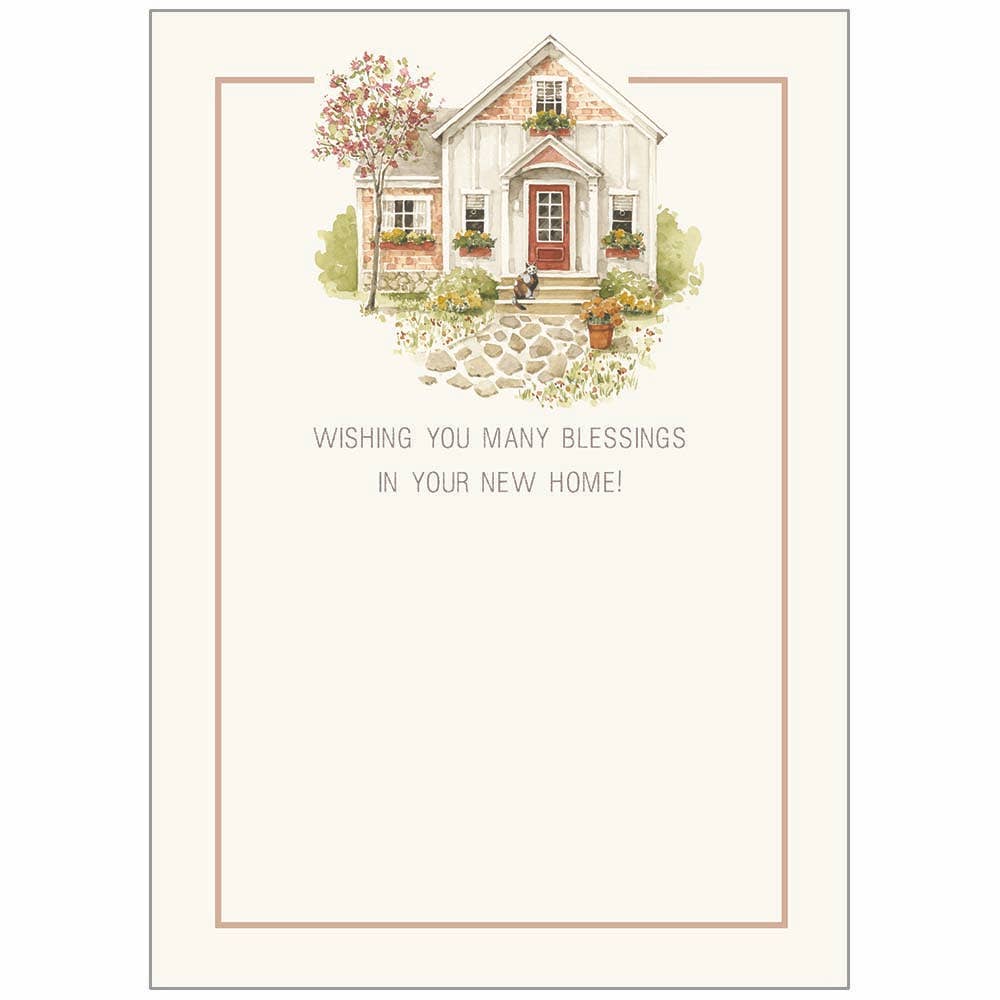 Home Is Where You Are - Faith New Home Card