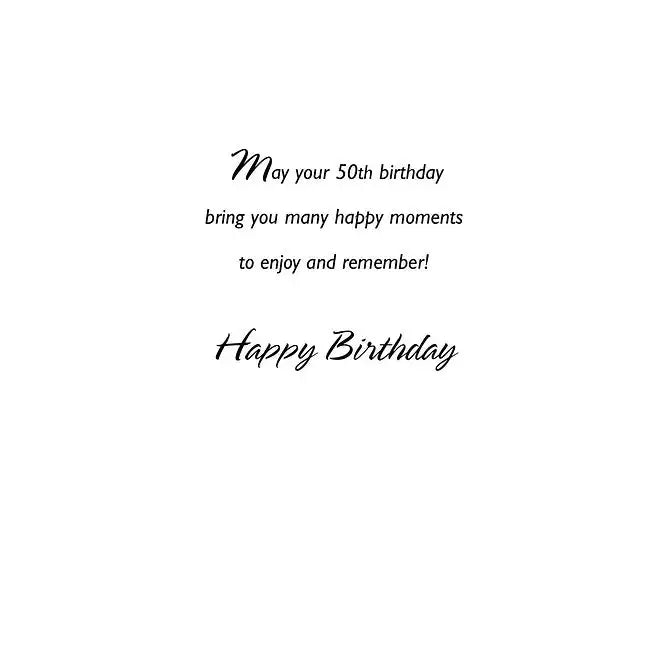 Milestone Birthday 50th