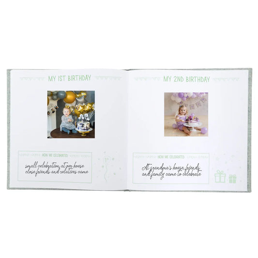 Sage Square Babybook