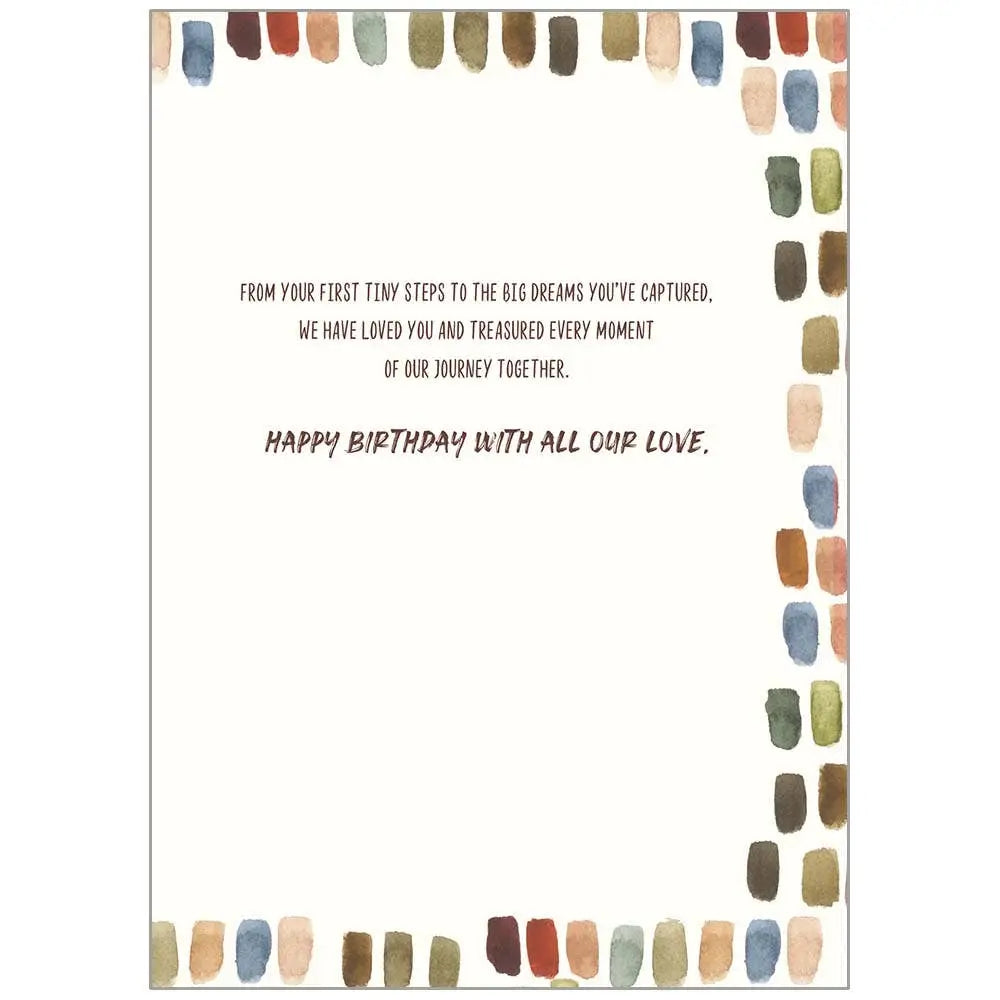 Colorful Dashes - Birthday Son Card