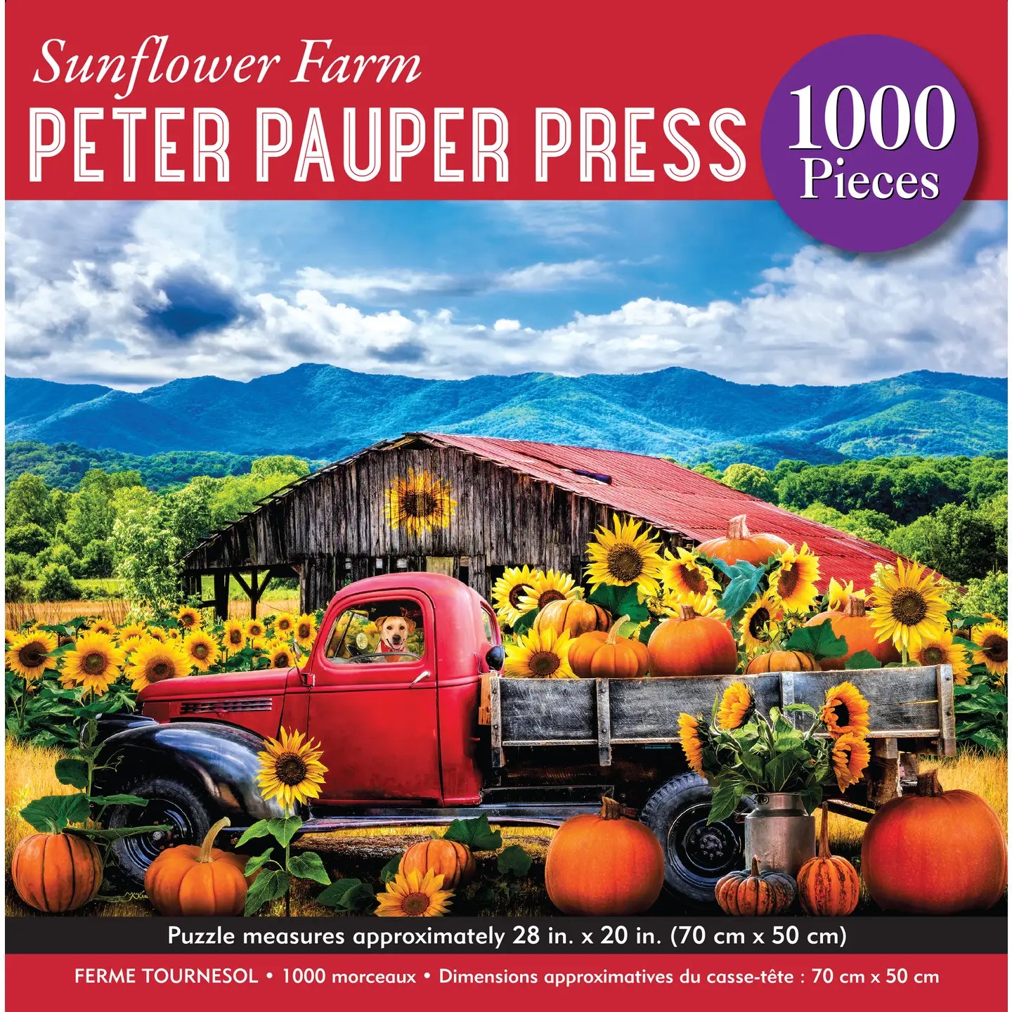 Sunflower Farm 1000 Piece Jigsaw Puzzle
