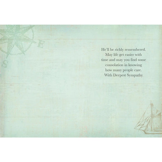 East Coast Lighthouse - Sympathy Loss of Son Card