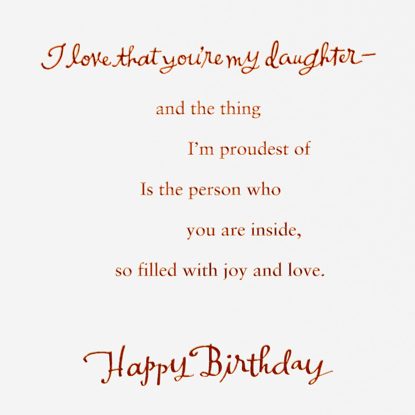Daughter Birthday Card