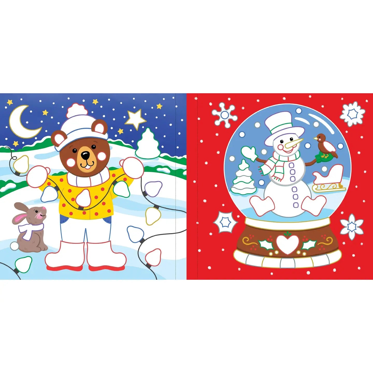 Color-By-Foil Sticker Book -- Christmas