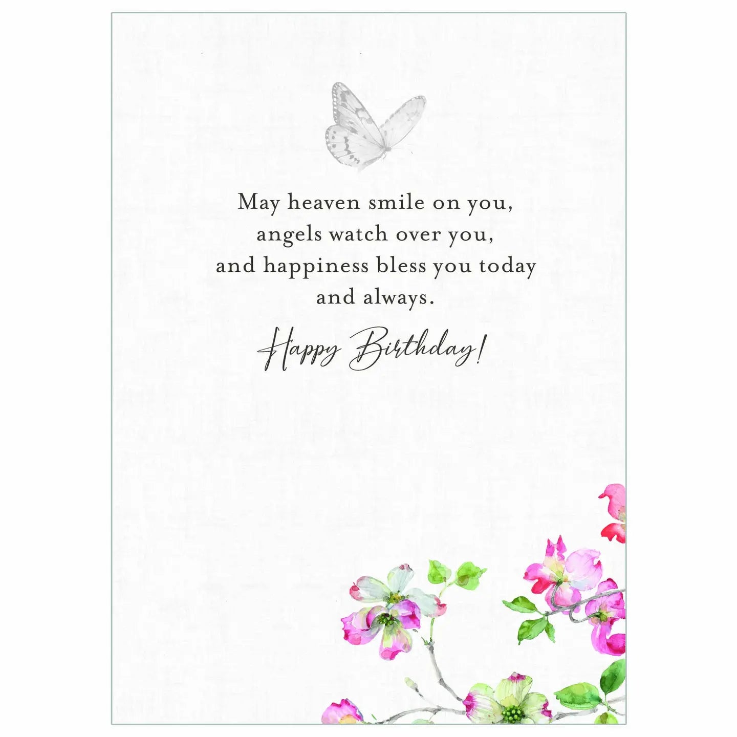 Dogwood Garden Floral Birthday Scripture Card