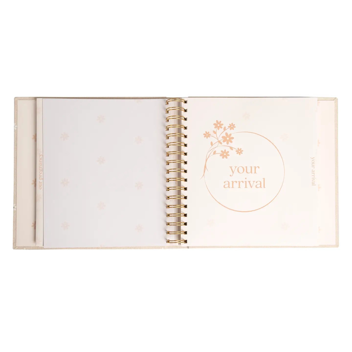 Daisy Print Square Baby Book, Memory Book