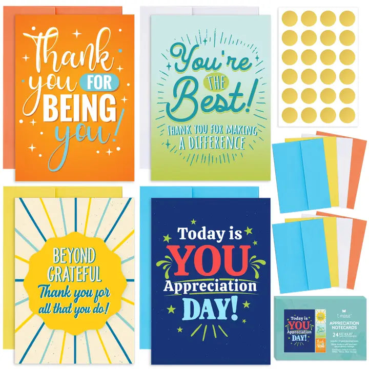24 Appreciation Notecards