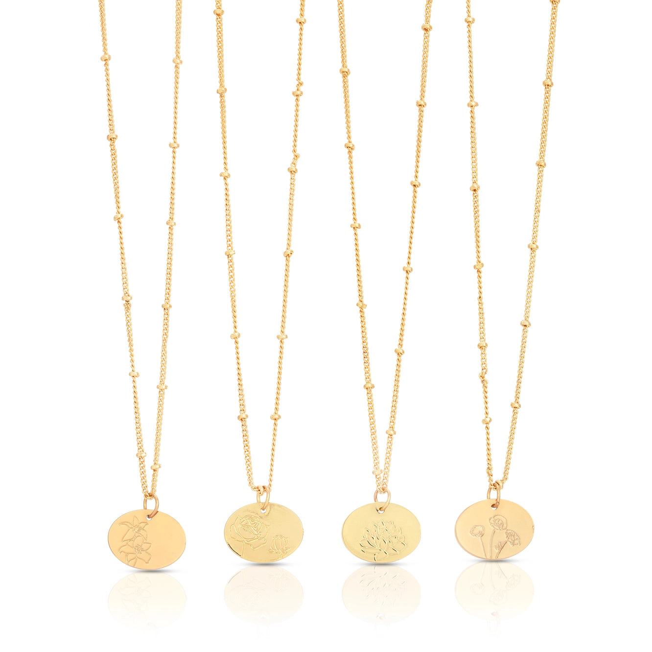 Birth Flower Necklace
