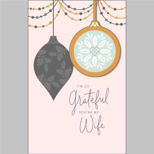 Christmas Card for Wife (Ornament Keepsake)