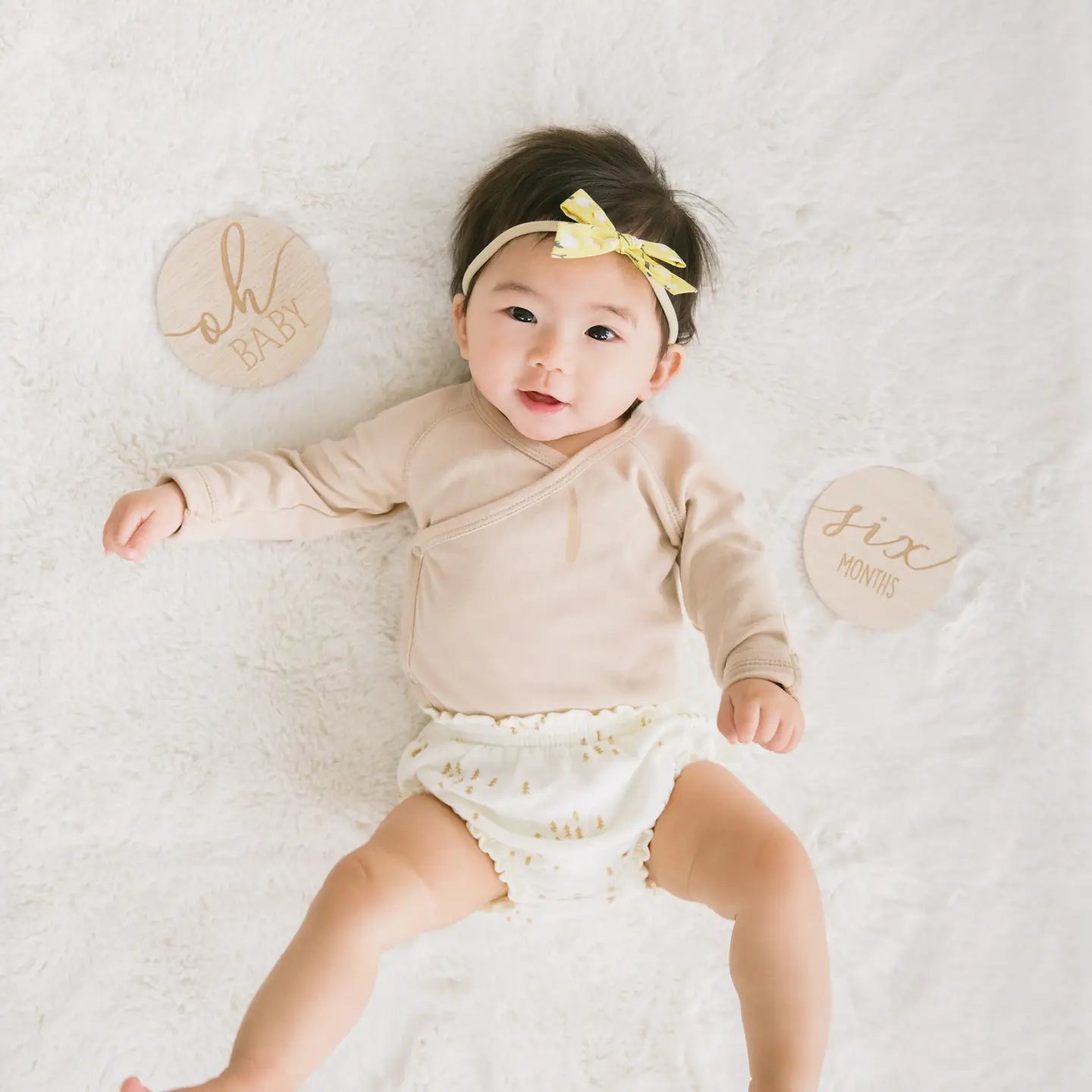 Wooden Reversible Monthly Milestone Photo Prop