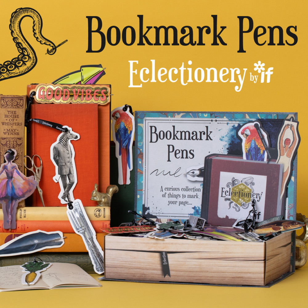 Eclectic Flat Bookmark Pens