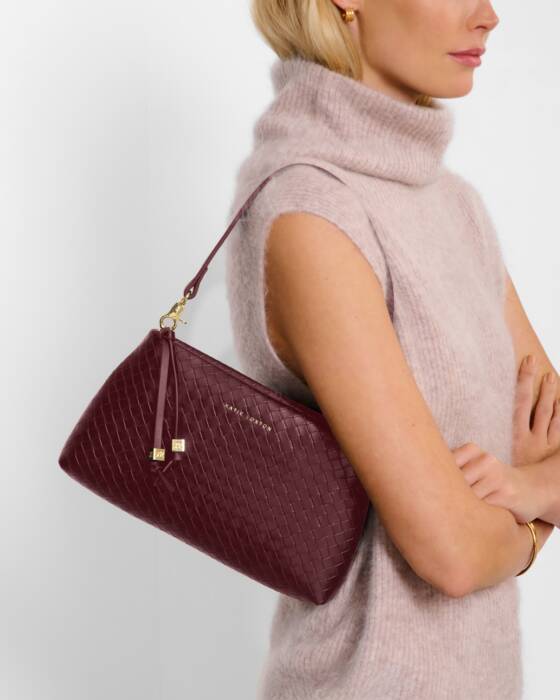 Nova Woven Texture Clutch