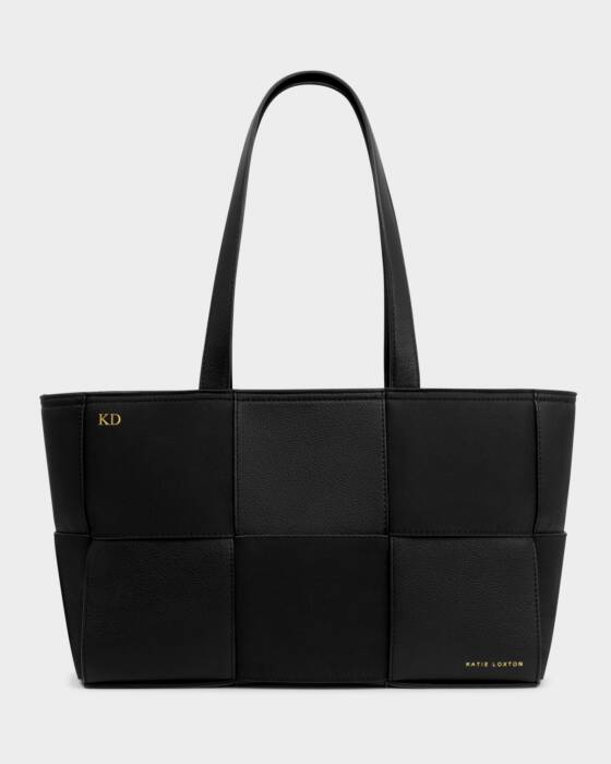 Taya Hand Woven Suedette Tote Bag