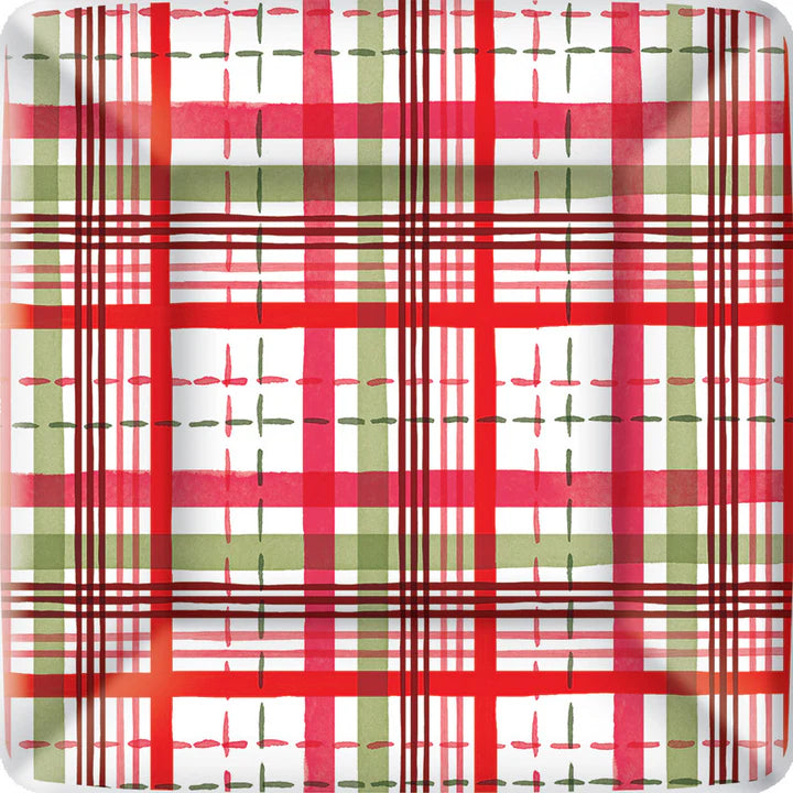 Holiday Square Dinner Plate