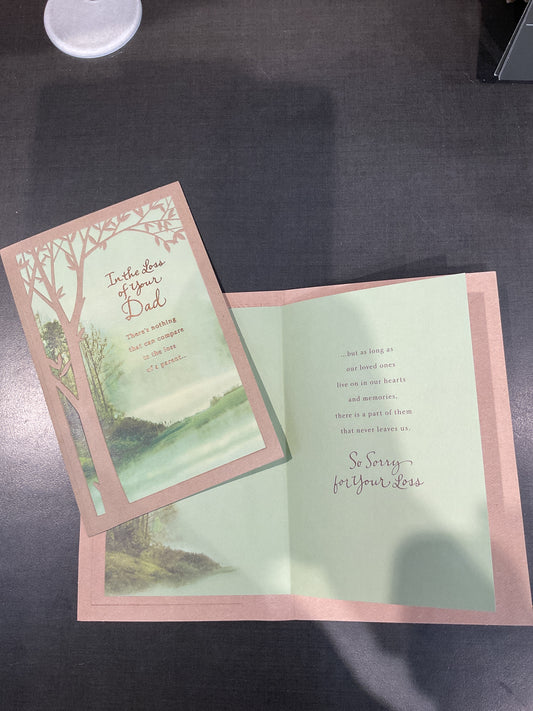 Loss of Father Sympathy Card