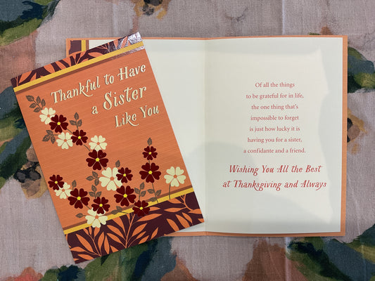 Thanksgiving - Sister
