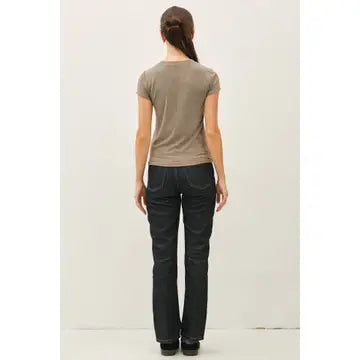 Cappucino Ribbed Top