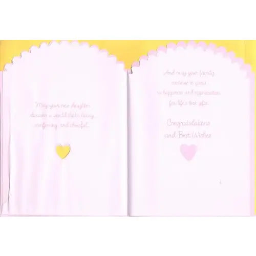 Baby Girl Congrats Card
